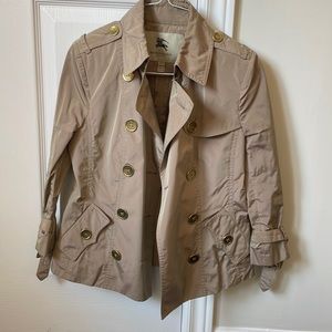 Womens/teen Burberry short trench jacket